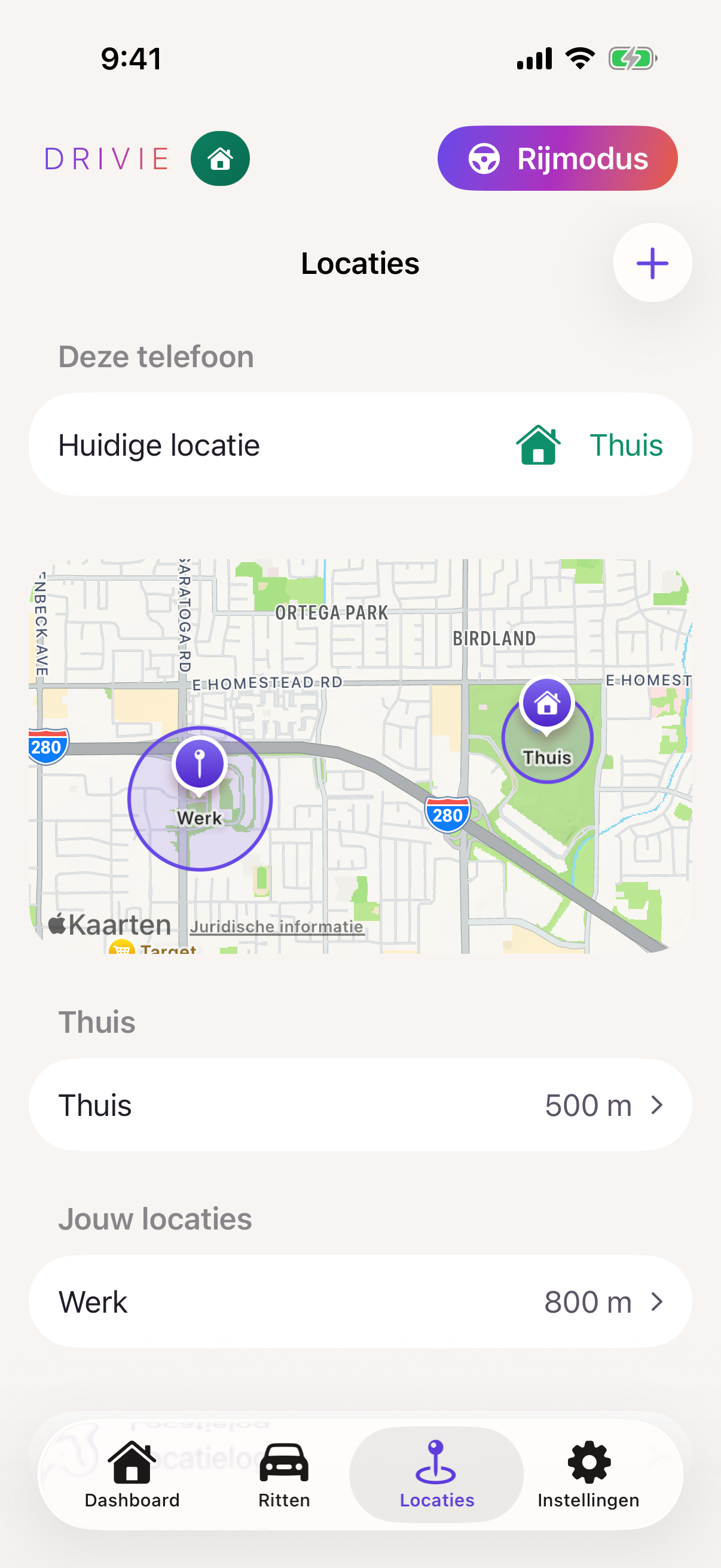 Drivie: locaties